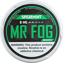 MOIST – SPEARMINT – MR FOG NICOTINE POUCHES 8MG – 20CT/5PK